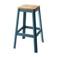 thumbnail image 2 of ACME Jacotte Bar Stool  in Natural & Teal, 2 of 2