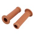 thumbnail image 3 of 2Pcs 22mm Universal Vintage Motorcycle Handlebar Grips Star Decor Handle Bar Ends(Yellow Brown), 3 of 10