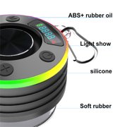 XYAIYT Waterproof Bluetooth Speaker with Radio and Clock Functionality Portable Mini Wireless Speaker for Bathroom and Outdoor Use IPX7 Rating Bluetooth Connectivity Dustproof Design
