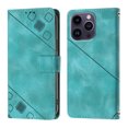 thumbnail image 2 of Compatible with iPhone 14 Pro Max Classic Embossed PU Leather Case with Card Holder Shockproof Cover, 2 of 5