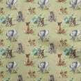 thumbnail image 1 of oneOone Georgette Viscose Olive Green2 Fabric Animal Sewing Material Print Fabric By The Yard 42 Inch Wide, 1 of 4