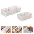 thumbnail image 1 of Ynlkorvg 2pc Expandable Storage Drawer Organizers 2024 Upgrade Adjustable Drawer Organizer Sliding Drawer Organizers Expandable Plastic Storage Dresser Organizer For Wardrobe, 1 of 9