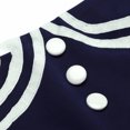 thumbnail image 4 of HKEJIAOI Liquidation d'Économies Robes Décontractées pour Femmes Cadeau de Noël Femmes Robe Évasée à Rayures à Col Licou Robe Sans Manches à Col Rond Bleu Foncé, 4 of 5