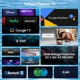 thumbnail image 2 of SYLVOX 12 Volt TV, 22" Smart TV with DVD Player, 1080P Newest Google TV Support Download APPs with Google Assistant, AC/DC Powered TV for RV Camper Boat Coastal Home (Marine), 2 of 9