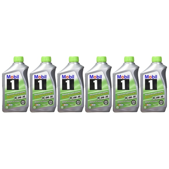 Mobil 1 0W-30 (Advanced Fuel Economy) Synthetic Motor Oil - 1 Quart (Pack of 6)