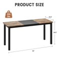 thumbnail image 2 of Computer Desk – Large Office Desk with Storage, Modern Writing Desk for Home Office, Study, Available in 63" or 70.9" Width, 23.6" or 31.5" Depth – Black+Gray / Black+Retro / Retro Color, 2 of 8