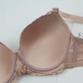 thumbnail image 3 of Yanlir Women's Push Up Lace Bra Front Closure Bras Posture Full Coverage Comfortable Breathable Underwire Unlined Back Support Plunge Seamless Bra(Beige,M), 3 of 4