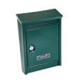 thumbnail image 3 of Siruishop Wall Mount Mailbox Outdoor Postbox Lockable Large Capacity Newspaper Letterbox Metal Delivery Box for Entrance External House Green, 3 of 8