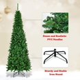 thumbnail image 4 of DORTALA 7.5ft Pre-Lit Pencil Christmas Tree Traditional Indoor Decoration, 4 of 7