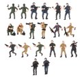thumbnail image 2 of lionlar 20 Pcs Figurines de Simulation à l'Échelle 1:43 Modèle Soldats Jouet pour Enfants, 2 of 9