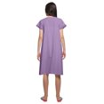 thumbnail image 4 of Moomaya Robe de Nuit d'Allaitement à Manches Courtes en Popeline de Coton Unie pour Femmes, 4 of 5
