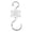 White, variant on Maliangggg 10 Pcs Snowflake Themed Ornament Hooks Metal Wire Hooks With Decorative Snowflake Design For Hanging For Xmas Winter Farmhouse Party