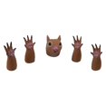 thumbnail image 1 of TIELUTT 5PCS/Set Cute Animal Finger Hand Novelty For Kidss Birthday Party Finger Tip Extension Catchers Finger Guard Touchscreen Finger Sleeve Finger Lakes Coffee Puppets on Strings, 1 of 8