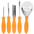thumbnail image 1 of 5 Pcs Outils de Sculpture de Citrouille d'Halloween en Acier Inoxydable Outils de Sculpture de Citrouille Bricolage, 1 of 8