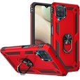 thumbnail image 1 of Classic Kickstand Case for Samsung Galaxy A12 5G Case, Adjustable Built-in Camera Ring Stand, Military-Grade Protection, Scratch-Resistant Acrylic Back Ring Holder Cover Samsung A12 Case - Red, 1 of 5