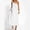 White, variant on One Shoulder Dress, Women's Asymmetrical Sleeveless Dress with High Slit, Long Summer Dress in Soft Linen Cotton, Casual and Party Wear