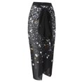 thumbnail image 1 of Nouvelle Robe de Plage Aguichant Imprimée Rétro Maillot de Bain Jupe Longue Tenue de Fête Tenue de Plage Été, 1 of 6