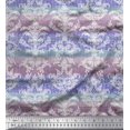 thumbnail image 1 of Soimoi polyester Crepe Fabric Stripe & Ogee Damask Print Fabric by the Yard 52 Inch Wide, 1 of 3