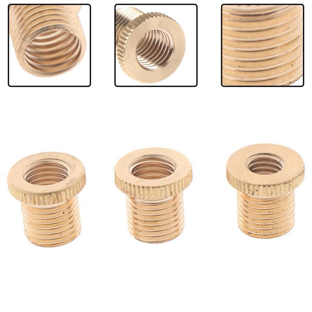 Lefu 3pcs Gear Shift Knob Thread Adapter Nuts Insert M10x1.25 & M10x1.5 & M8*1.25