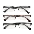 thumbnail image 4 of Foster Grant Men's Pete Rectangular Reading Glasses, Black and Brown, 3 Pack, 2.5x, 4 of 4