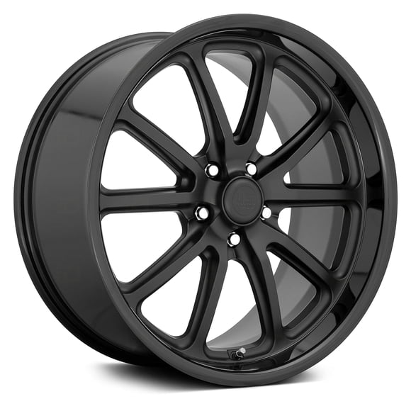 US Mags U123 RAMBLER Gloss Black Matte Black Finish Wheel with Aluminum (22 x 11. inches /5 x 127 mm, 18 mm Offset)