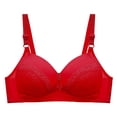 thumbnail image 2 of UPPADA Winter Clearance Plus Size Front Button Bras for Women Sports Bras Full Coverage Soft Sleep Wirefree Bras Push Up Bra Seamless Comfort Supportive Bras Plus Size Everyday Bra, 2 of 3