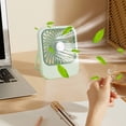 thumbnail image 4 of Boovnll Desk Fan, Adjustable High Speed USB Rechargeable Table Fan Lightweight Compact Quiet Small Fan for Home, Bedroom, Office, Travel, Camping, RVs, Summer Gift, Mini Fan - Fan, 4 of 6