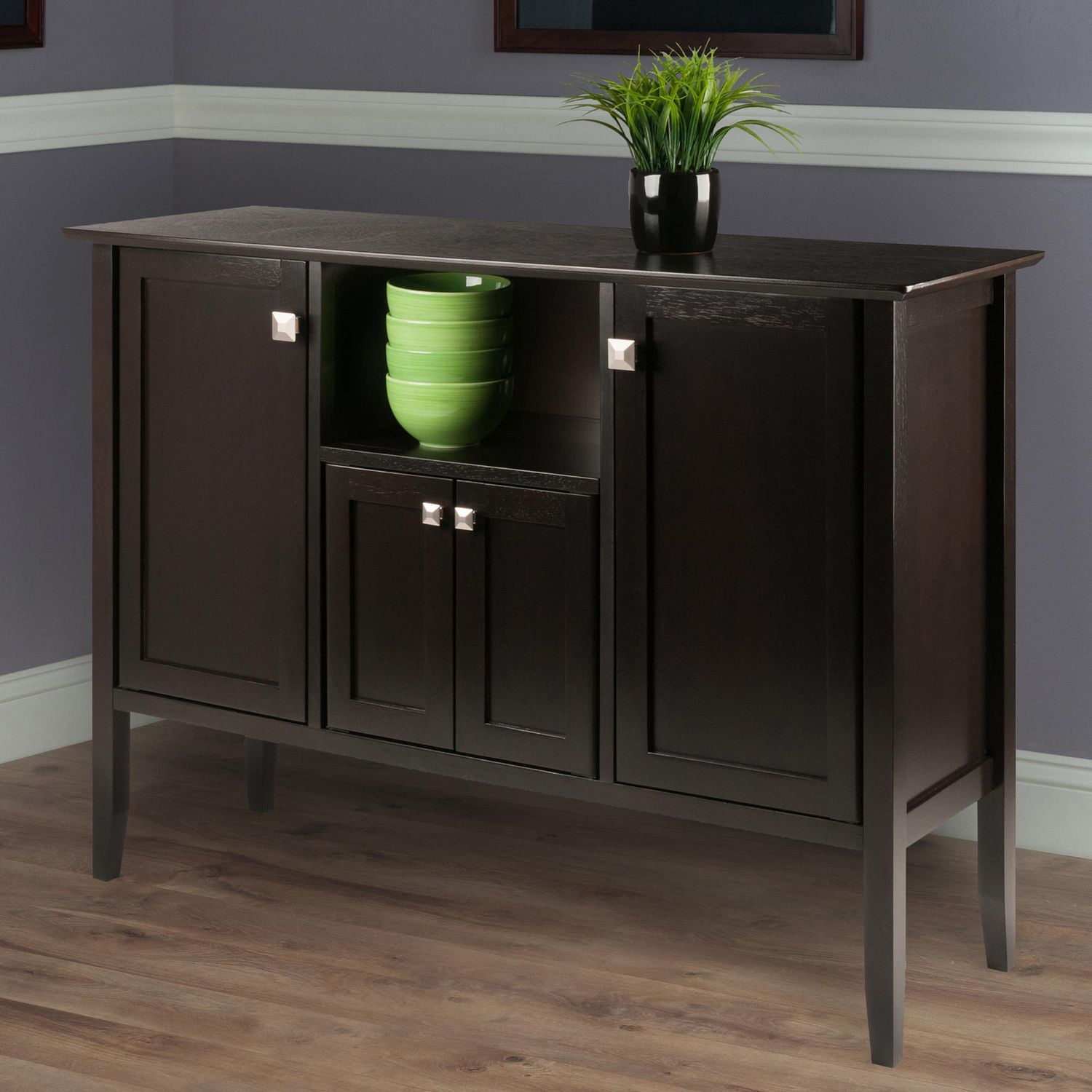Winsome Melba buffet armoire en fini cafe