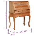 thumbnail image 4 of vidaXL Secretary Desk 78x42x103 cm Solid Mahogany Wood, 4 of 5