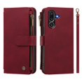 thumbnail image 2 of Samsung Galaxy M56 Wallet Cover with Zipper Pocket, Red, 2 of 6
