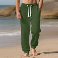 thumbnail image 3 of Plebaso Men's Sweatpants Elastic Bottom with Pockets Casual Drawstring Mens Textured Joggers Activewear, 3 of 5