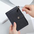 thumbnail image 3 of Card Holder Pouch Women Purse Versatile Women‘s Purse with Button Closure Solid Color Card Holder Wallet Portable Changes, 3 of 5