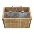 thumbnail image 1 of Cheungs 5563 Wooden 4 Slot Caddy with Metal Divider, 1 of 5