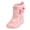 Purple, variant on 2025 Toddler Rain Boots Thick Boots Rain Boots Short Rain Dollhouse Lace Up Boots for Toddler Easy Girls Boot on Lightweight