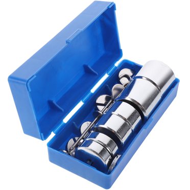 KAKOWELY pattern weights 1 Set Metal Slotted Masses Laboratory Slotted Masses Laboratory Metal Slotted Weights1.3"X1.22"X1.22"
