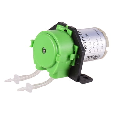 Amdohai GROTHEN DC 12V Dosing Pump Peristaltic Pump Mini Water Liquid Pump Peristaltic Tube Head Self-Priming Function for Aquarium Lab Chemical Analysis Dosing Additives, L Style