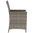 thumbnail image 5 of vidaXL Ensemble Bistro 3 Pcs avec Coussins en Rotin Gris, 5 of 5