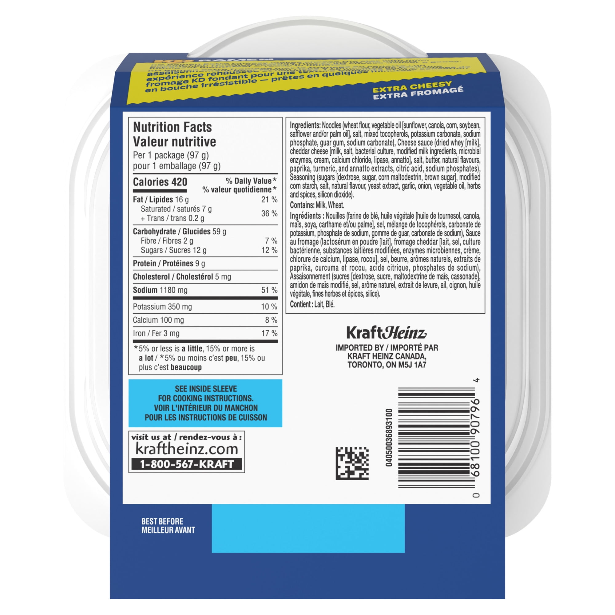 Kd Bol De Ramen Extra Fromagé, 97 G