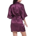 thumbnail image 2 of Women's Soft Long Satin Robes Long Silk Robes Full Length Robes Kimonos Silky Bath Robe Dressing Gowns, 2 of 6
