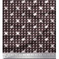 thumbnail image 1 of Soimoi Velvet Fabric Footprint & Cat Kids Print Fabric by The Yard 58 Inch Wide, 1 of 3