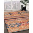 thumbnail image 2 of Ahgly Company Indoor Round Abstract Chestnut Red Abstract Area Rugs, 8' Round, 2 of 6