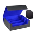 thumbnail image 2 of Esquirla Card Deck Box Holds 1800 Cards Game Card Storage Organizer Sports Cards Case Black Blue, 2 of 8