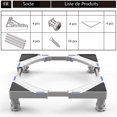 thumbnail image 4 of Support pour Laveuse, Piédestal pour Sécheuse et Réfrigérateur de Laveuse, Longueur Réglable, Charge 300 kg Anti-Vibration Anti-Bruit, 4 of 8