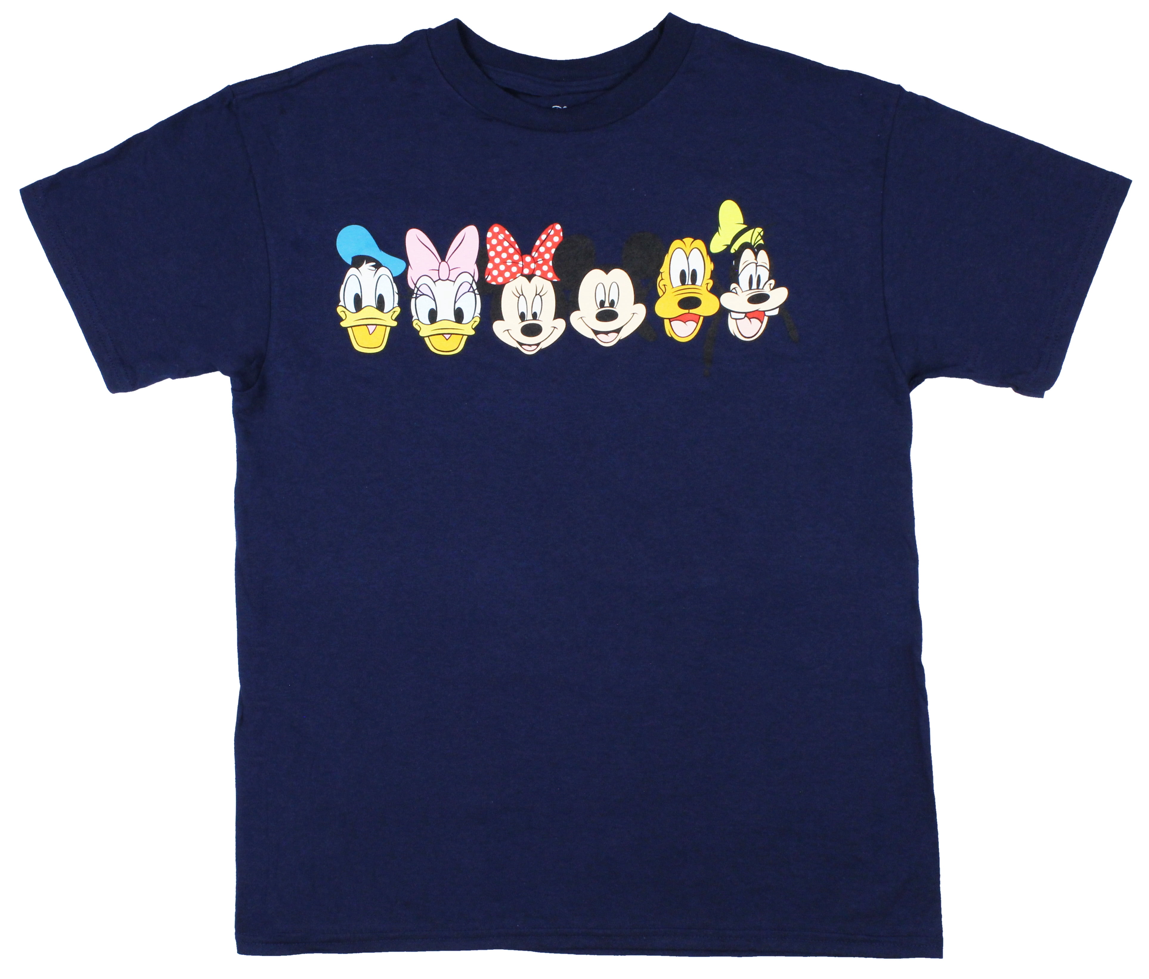Disney Mickey Mouse And Friends Line Up Boy's T-Shirt (Medium)