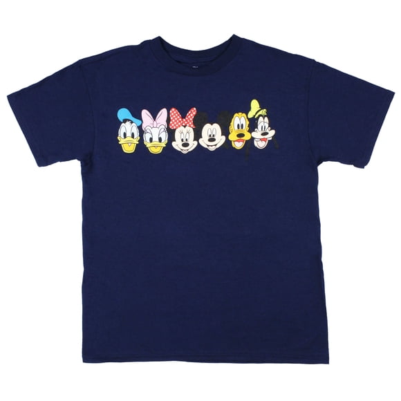 Disney Mickey Mouse And Friends Line Up Boy's T-Shirt (Large)