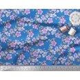 thumbnail image 2 of Soimoi polyester Crepe Fabric Leaves & Buttercup Floral Print Sewing Fabric Yard 42 Inch Wide, 2 of 3