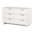 thumbnail image 2 of South Shore Cavalleri 6-Drawer Dresser for Adult, in Pure White, 2 of 12
