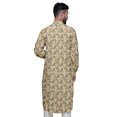 thumbnail image 4 of Atasi Kurta Traditionnel en Rayonne Imprimée à Col Mandarin pour Hommes Chemise Décontractée, 4 of 6
