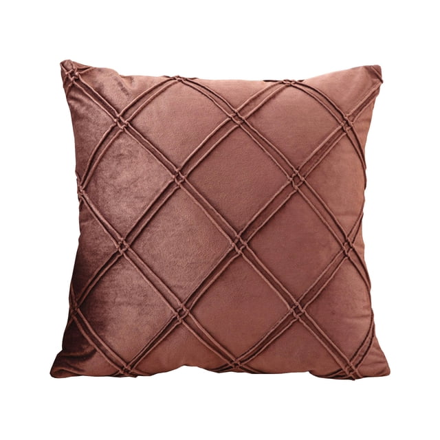 Renjiang Housse de Coussin Décorative à Carreaux Rétro Style Ferme pour l'Extérieur, Housse de Coussin Taie d'Oreiller pour Sofa 18 x 18 Pouces