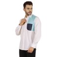 thumbnail image 3 of Bestman Chemise en Coton Unie à Boutons pour Homme à Manches Longues Tenue Formelle, 3 of 7